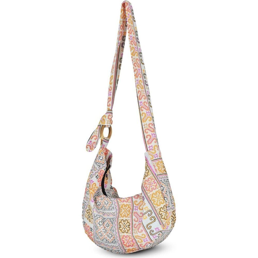 Hobo Crossbody Bag Cotton Lightweight Slouchy Shoulder Tote for Women